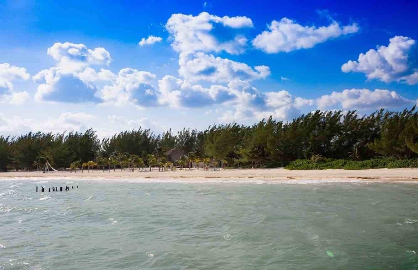 Beautiful Beach visited during a Carnival Cruise to Cozumel Mexico.