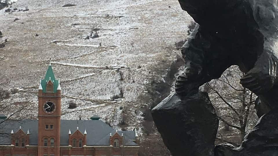 The Grizzly on the Oval of UM