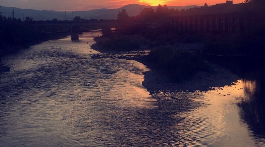 Sunset on the way to the Adams Center in Missoula, MT.