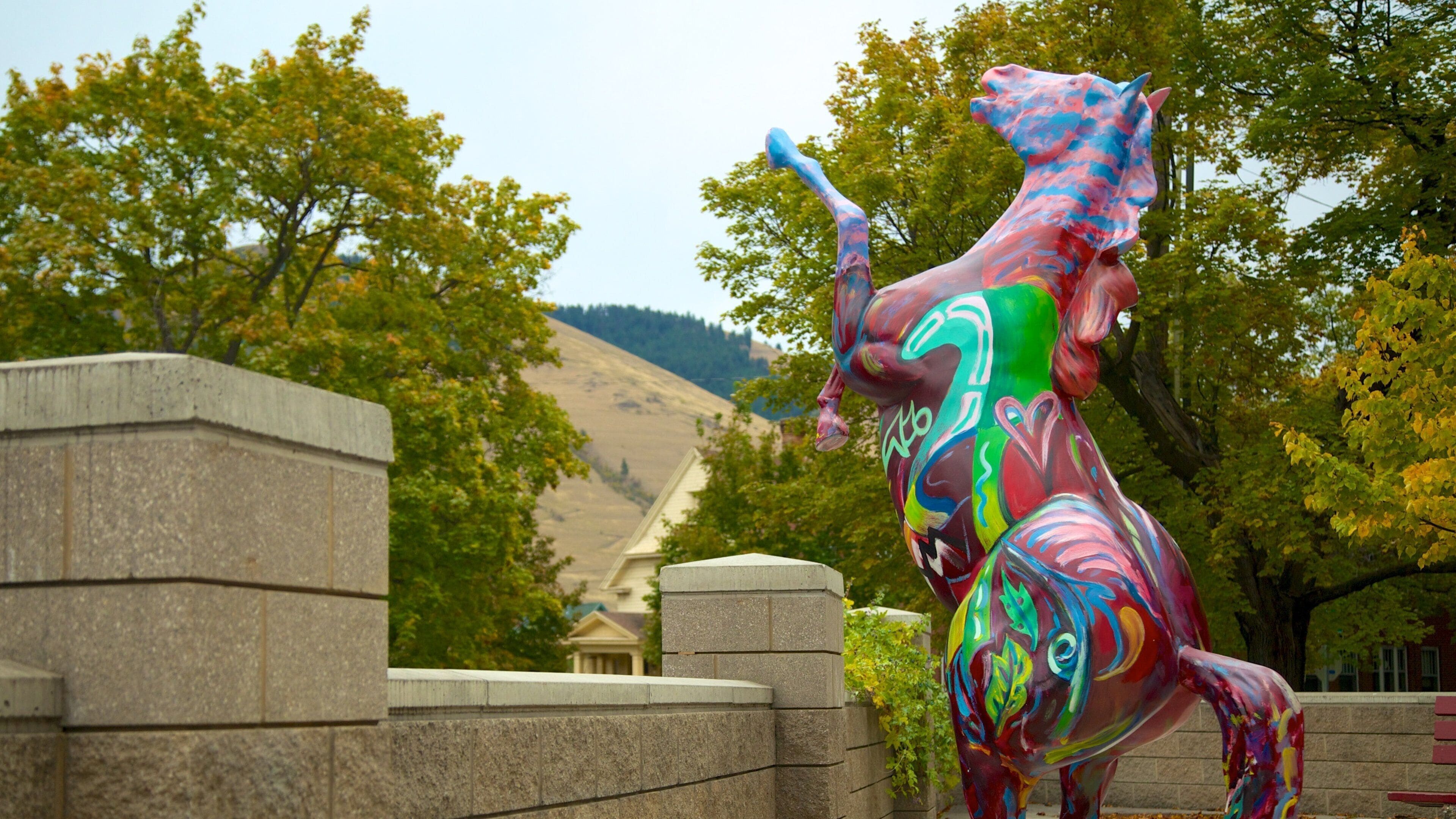 Missoula featuring outdoor art and a statue or sculpture