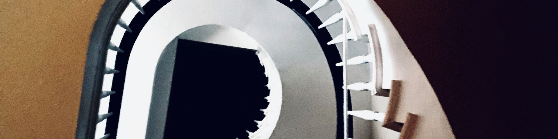 Stairs detail in an apartment complex