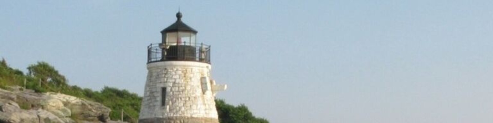 Castle Hill light as seen from the Rum Runner II boat tour of Narragansett Bay. The tour leaves from Bannister's Wharf in Newport, RI. The cocktail cruise includes rum punch, which is fitting since this boat was made in 1929 during prohibition to deliver rum and out run the police!