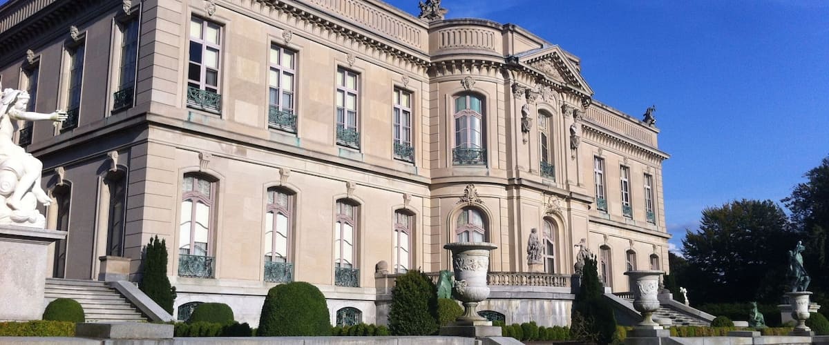 The back if the Elms. A vacation home for Edward Berwind. Created in the Gilded Age and run much like a proper English estate. Take the tour if you are in the area.