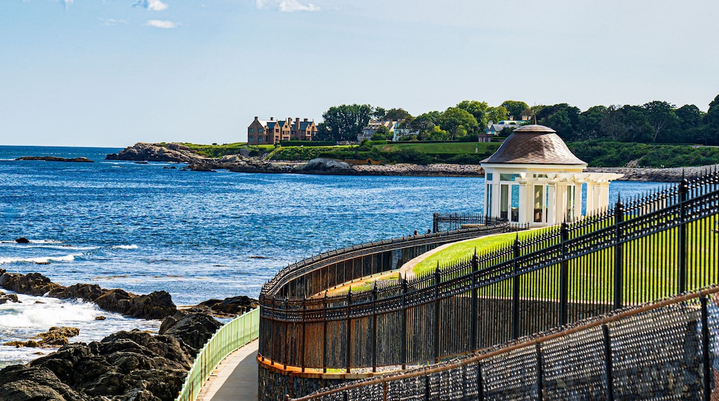 The famous Cliff Walk in Newport RI