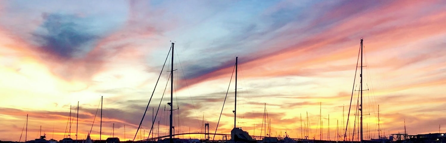 Champagne sunset cruise in Newport. Head to Bowen’s Wharf for many different excursions and enjoy the evening on the water!