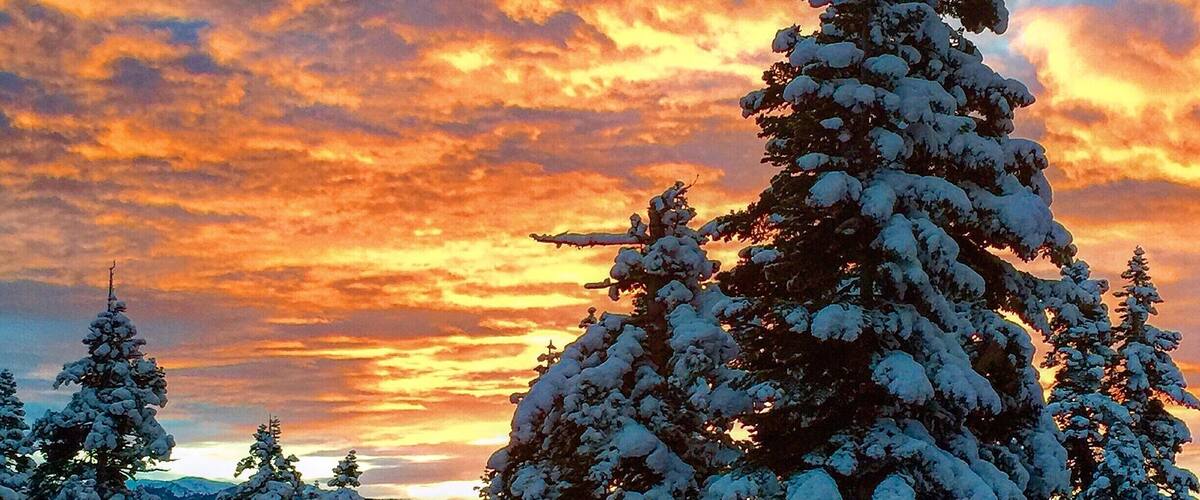Sunrise over Lake Tahoe, January 6, 2016