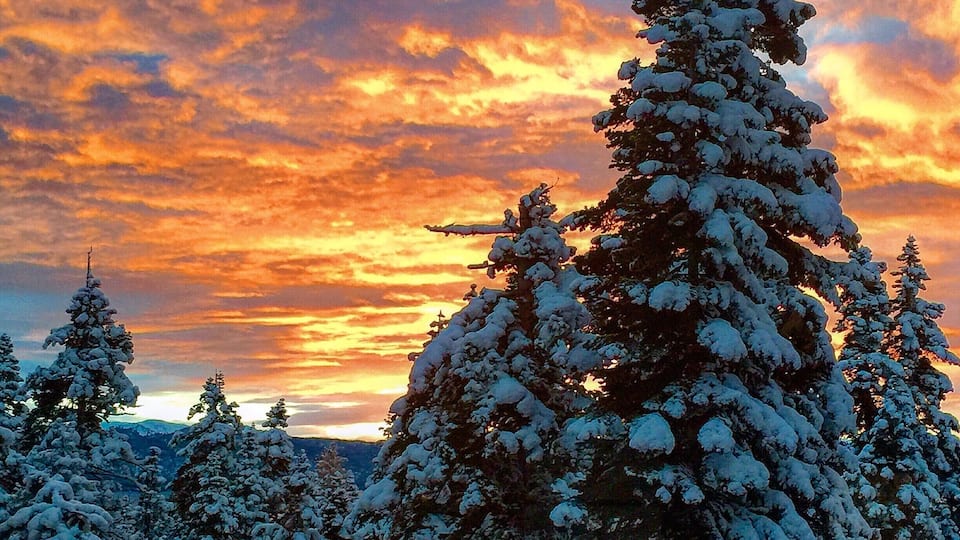 Sunrise over Lake Tahoe, January 6, 2016