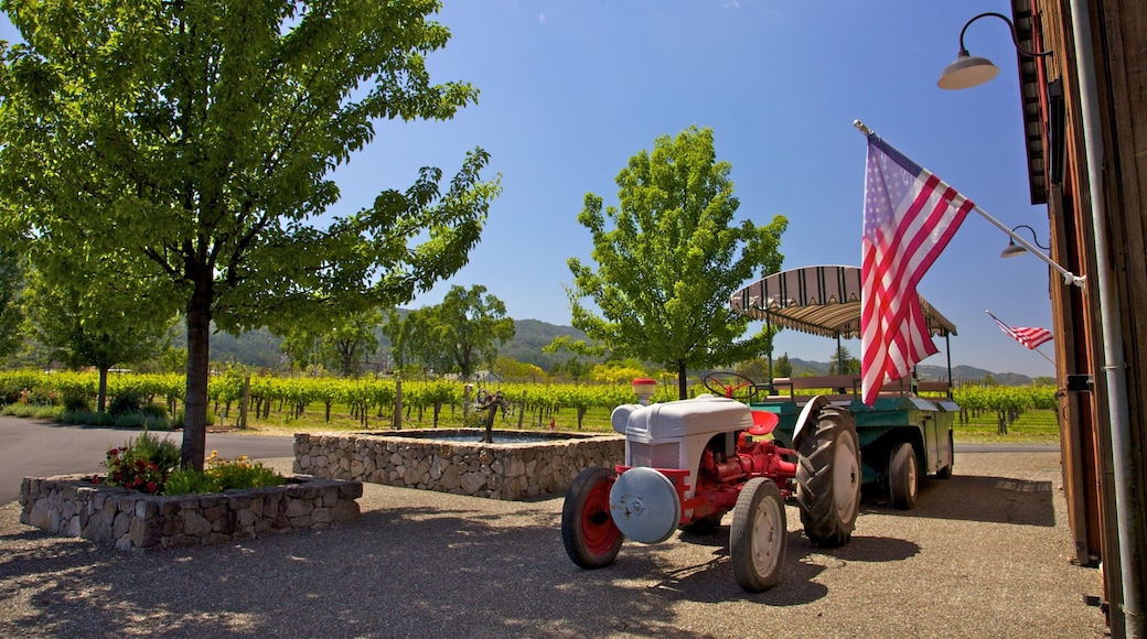 Napa Valley som inkluderer hage og landskap
