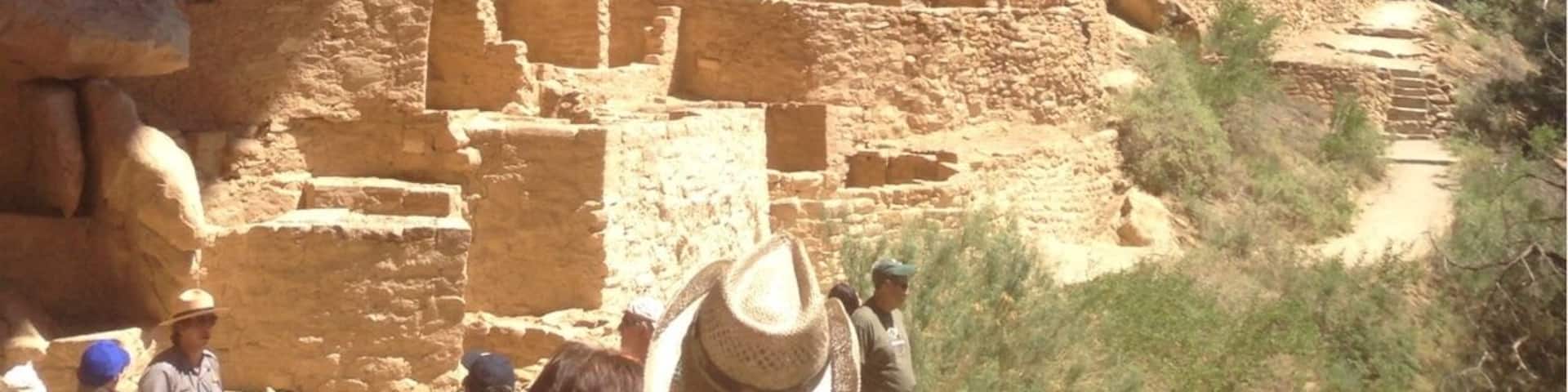 These are the Mesa Verde Cliff Dwellings in Colorado