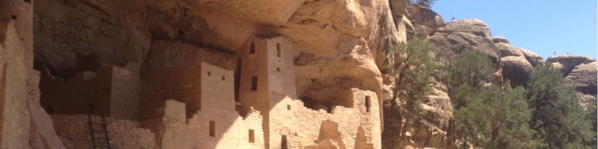 These are the Mesa Verde Cliff Dwellings in Colorado