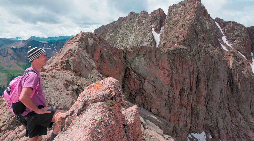#TakeAHike
Mount Eolus and the catwalk to the peak! My first 14er. The hike up to Chicago Basin follows along the Animas River as well as the Narrow Gauge Railroad. You can hear the roar of the train from across the river as it approaches to drop hikers off in the middle of the backcountry to begin their hike.
One of the most secluded 14ers and well worth the hike!