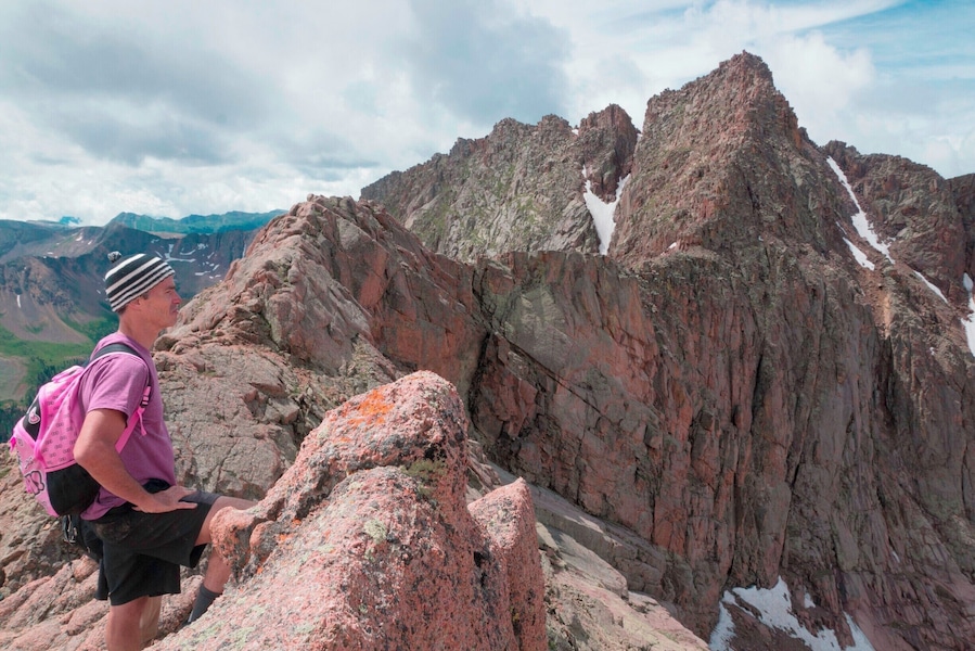 #TakeAHike
Mount Eolus and the catwalk to the peak! My first 14er. The hike up to Chicago Basin follows along the Animas River as well as the Narrow Gauge Railroad. You can hear the roar of the train from across the river as it approaches to drop hikers off in the middle of the backcountry to begin their hike.
One of the most secluded 14ers and well worth the hike!
