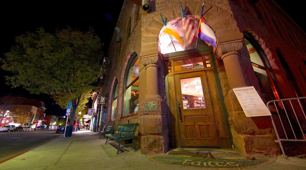 Durango - Purgatory mostrando arquitectura patrimonial y escenas de noche