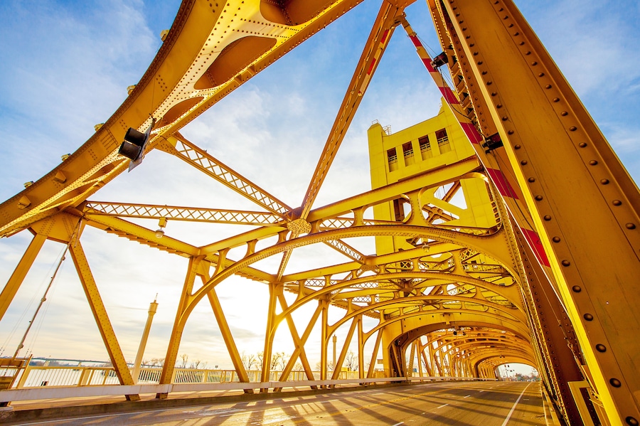 Towe Bridge in Sacramento Kalifornien