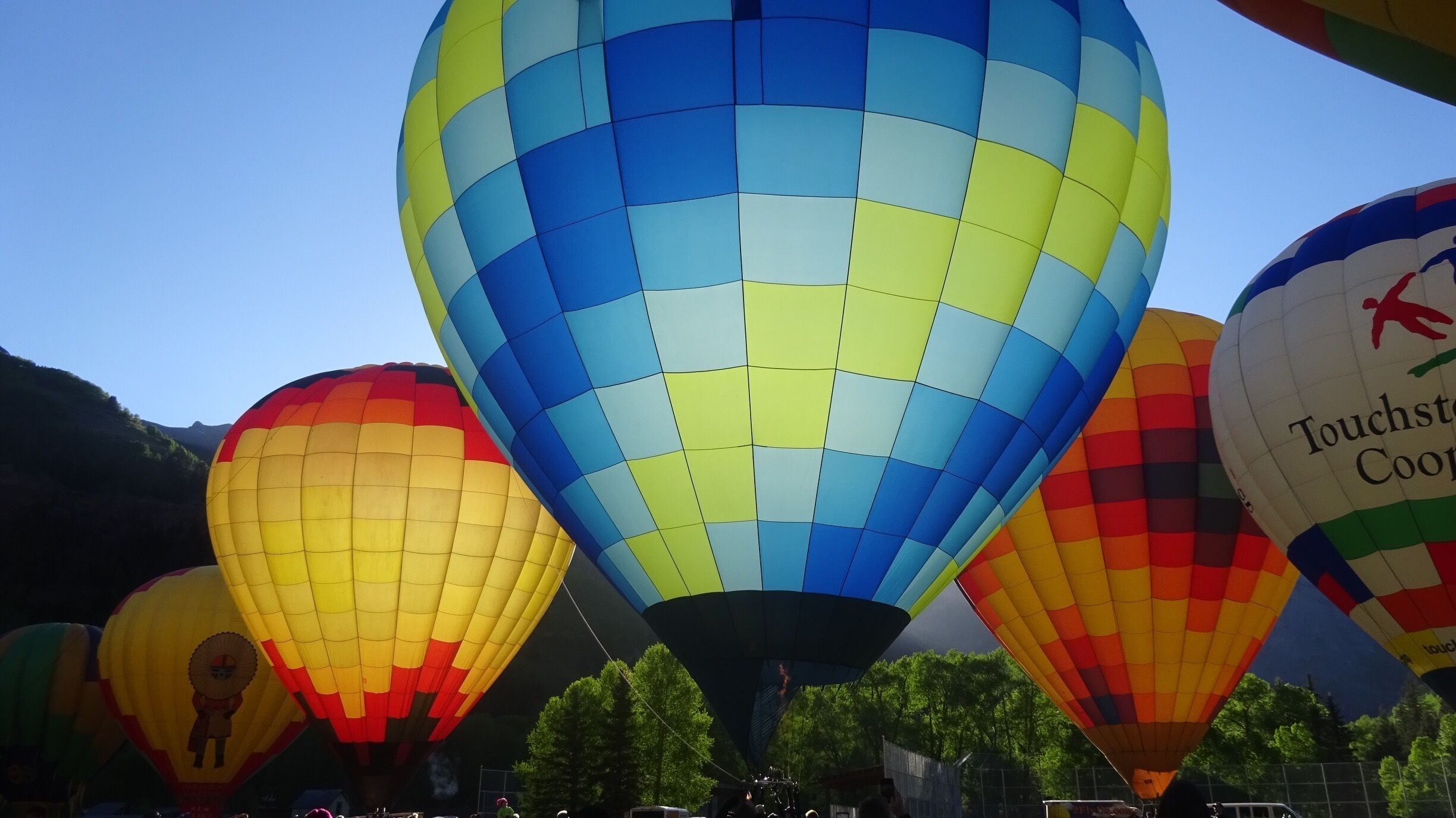 Telluride balloon festival. Beautiful sight in the morning. 