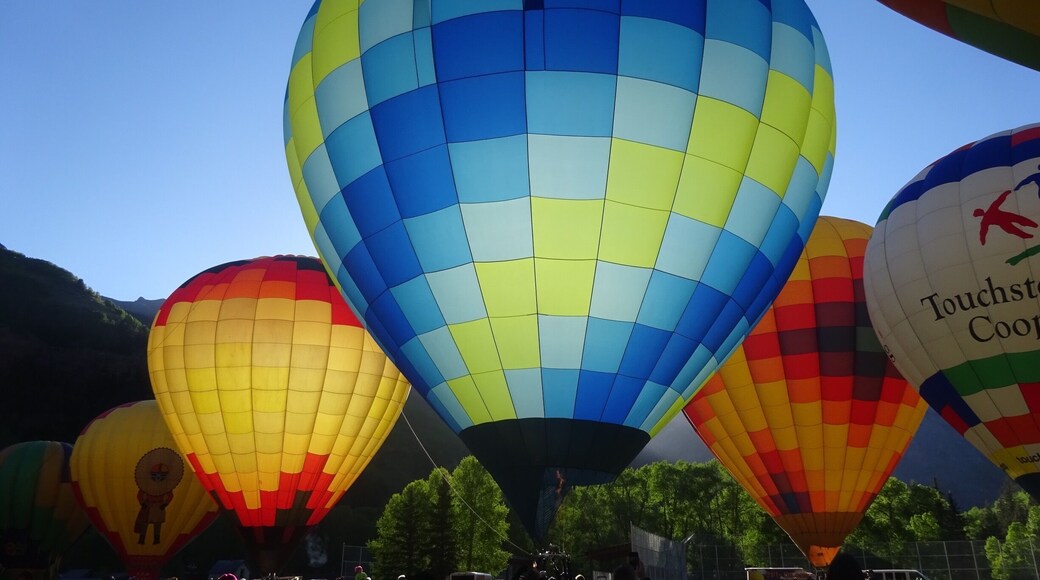 Telluride balloon festival. Beautiful sight in the morning.