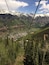 View of Telluride from the gondola coming down from Mountain Village