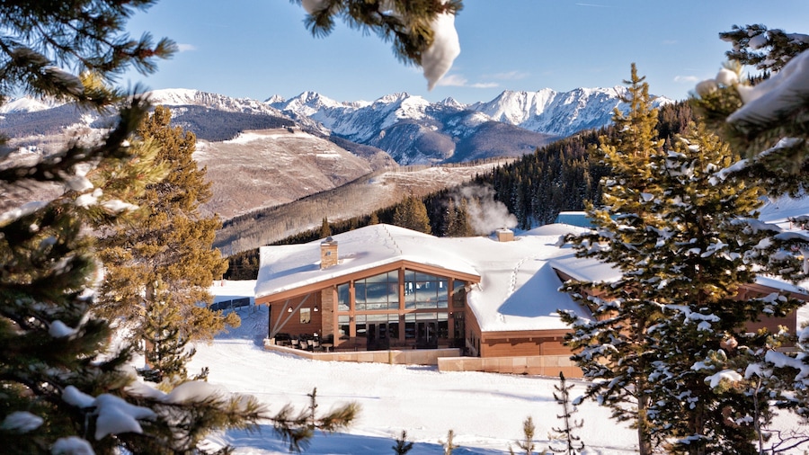 Vail - Beaver Creek which includes a luxury hotel or resort, snow and mountains