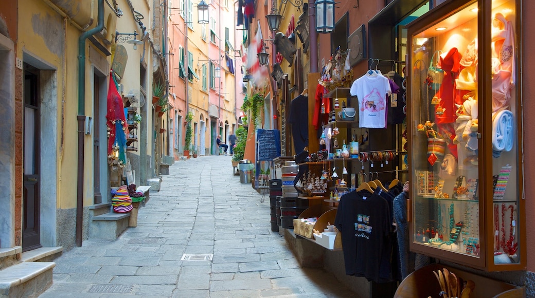 Cinque Terre featuring shopping and street scenes
