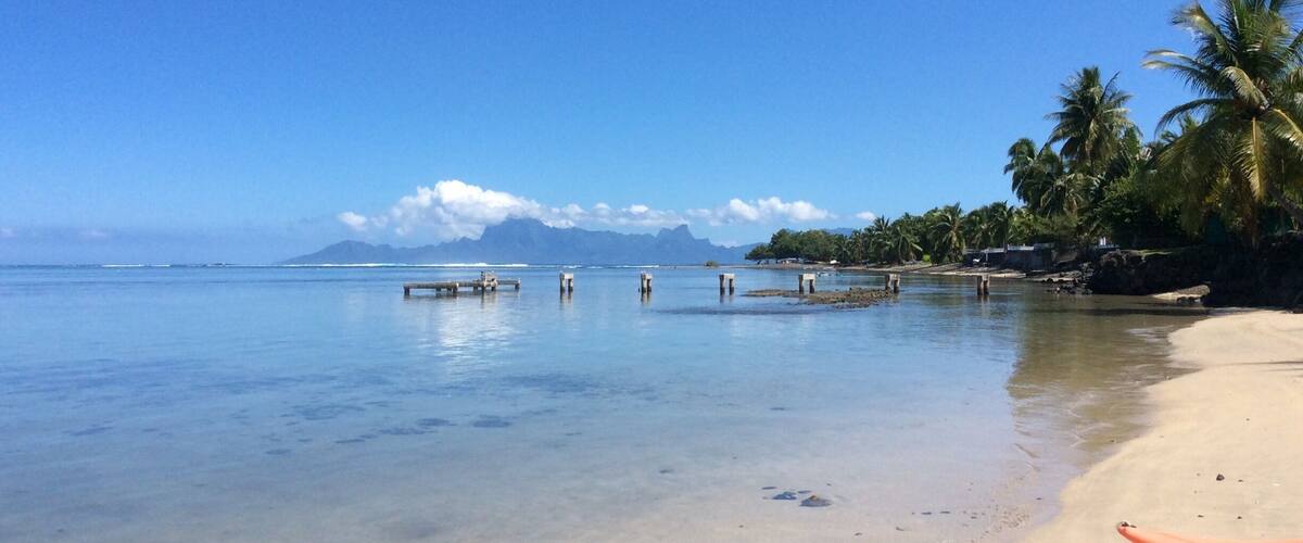 This was such a beautiful beach in Tahiti off Le Meridien