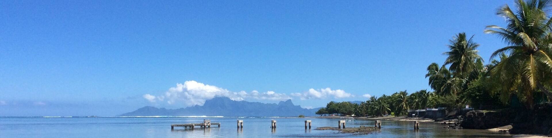 This was such a beautiful beach in Tahiti off Le Meridien