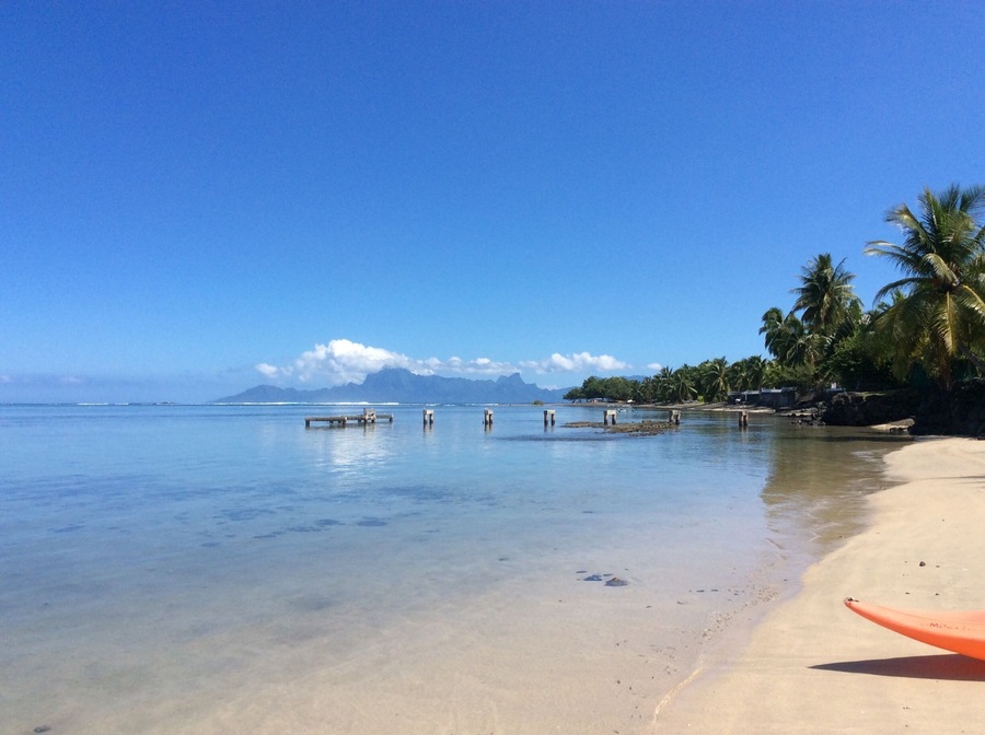 This was such a beautiful beach in Tahiti off Le Meridien