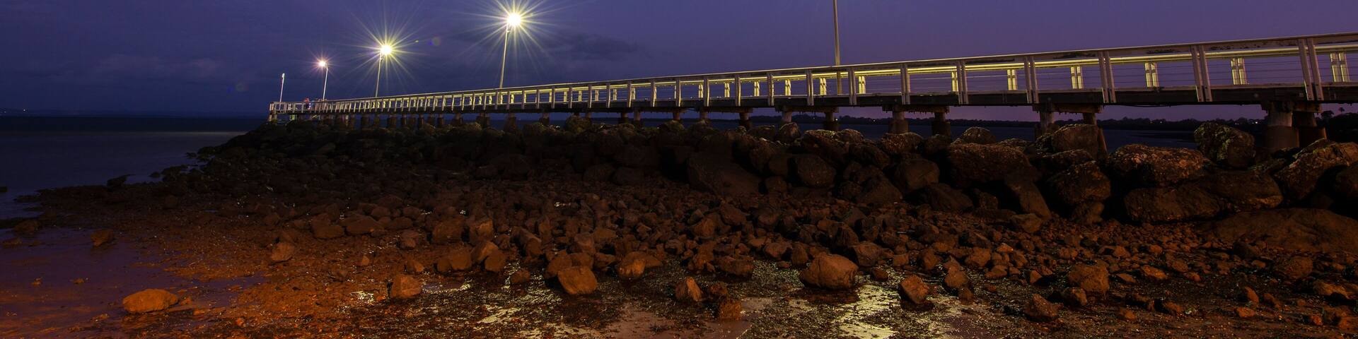 Pristine beach at Wellington Point, Brisbane