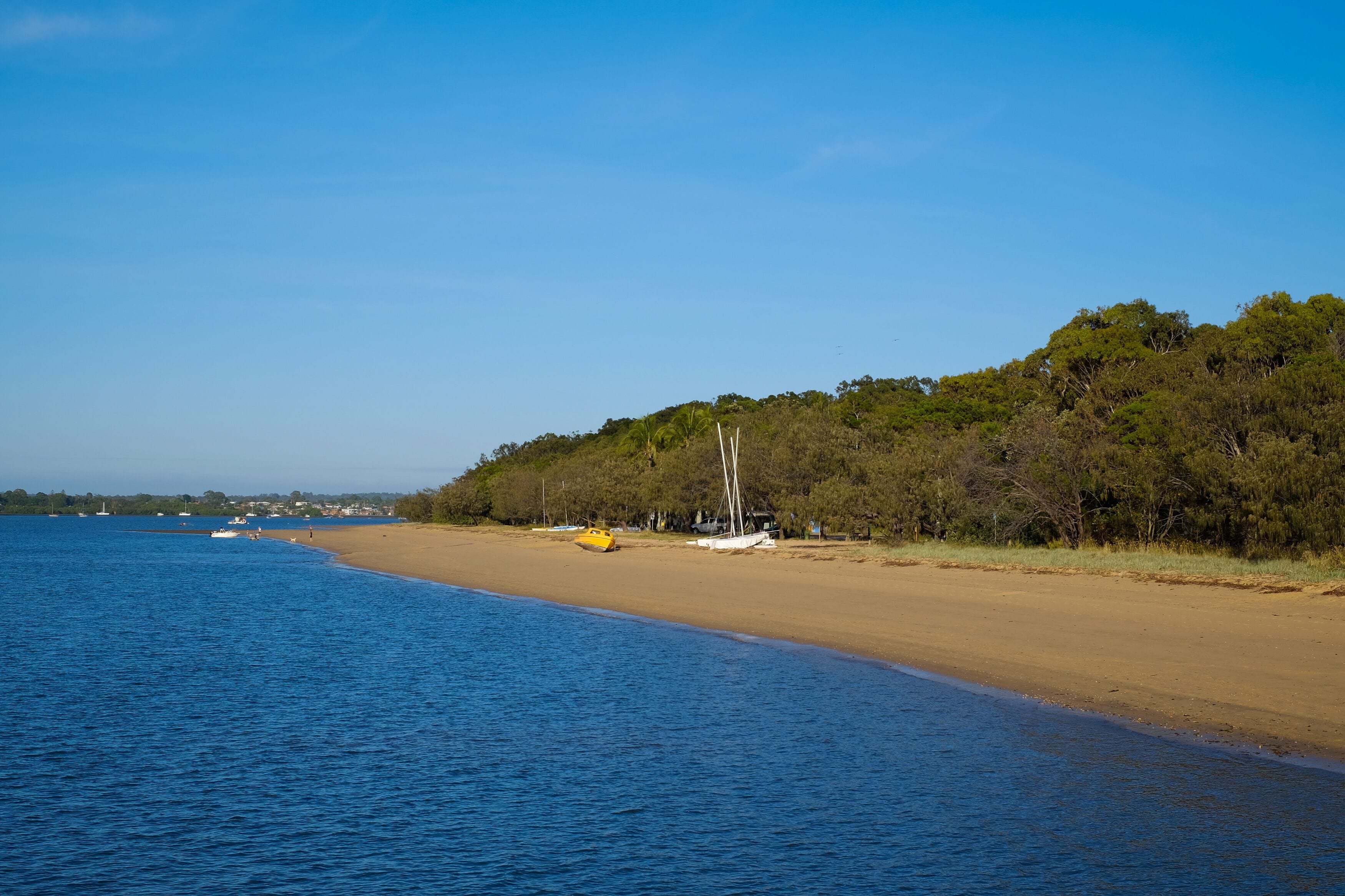 View of Norfolk Beach on Coochiemudlo Island, Queensland