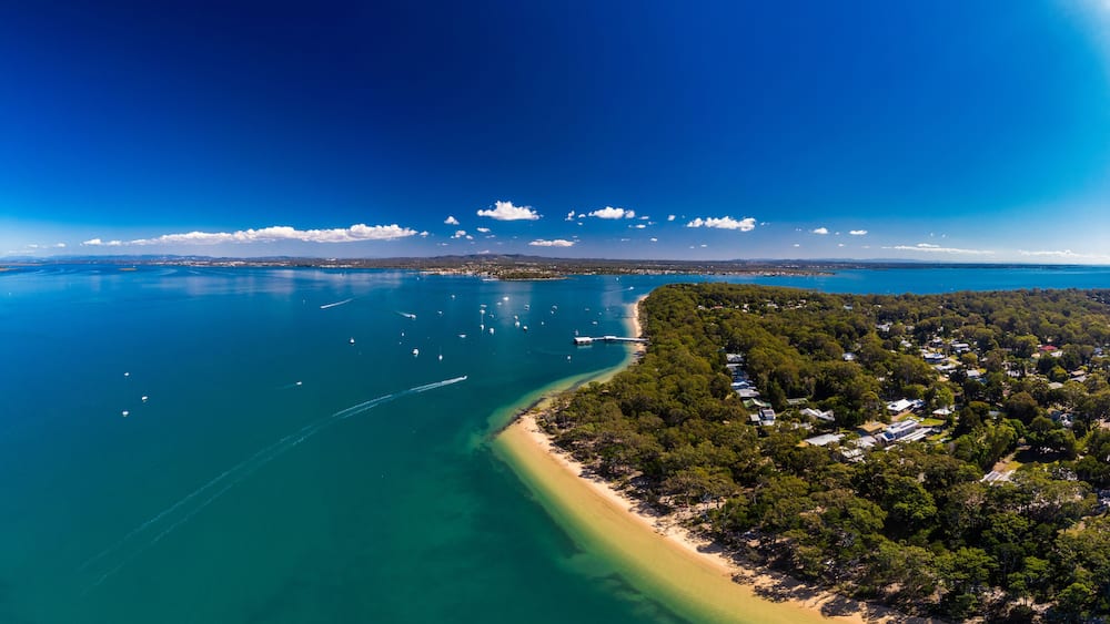 Sunny day on Coochiemudlo Island, Brisbane, Queensland, Australia