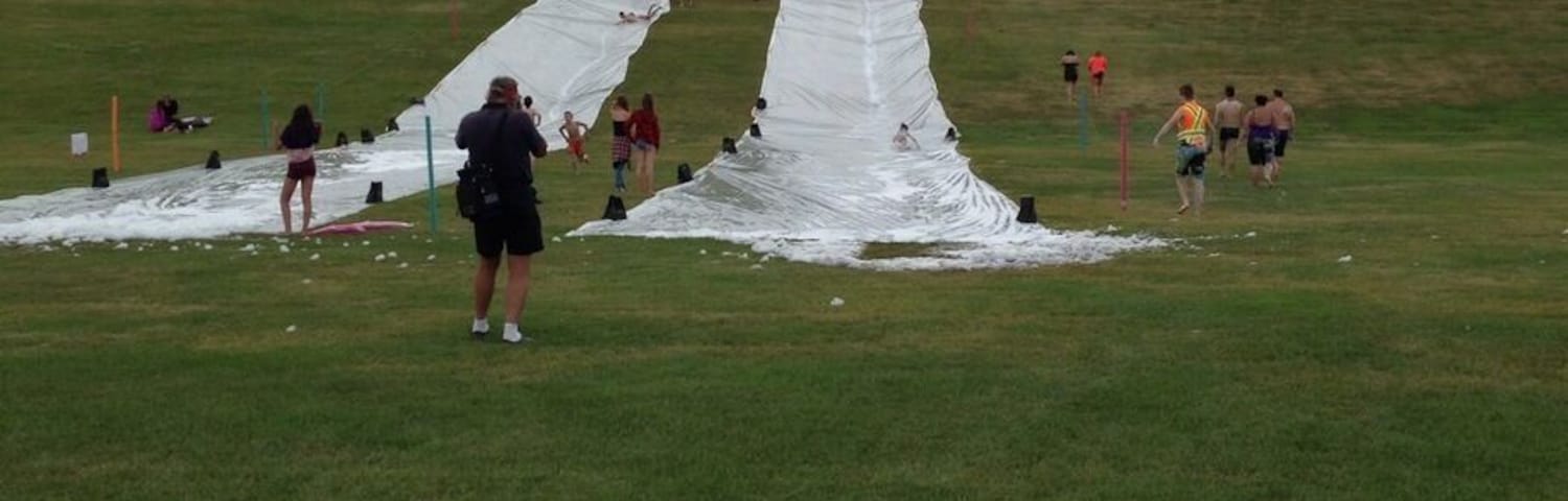 Fun slip and slide!