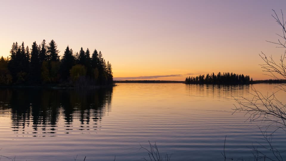 A Beautiful Evening at Astotin Lake