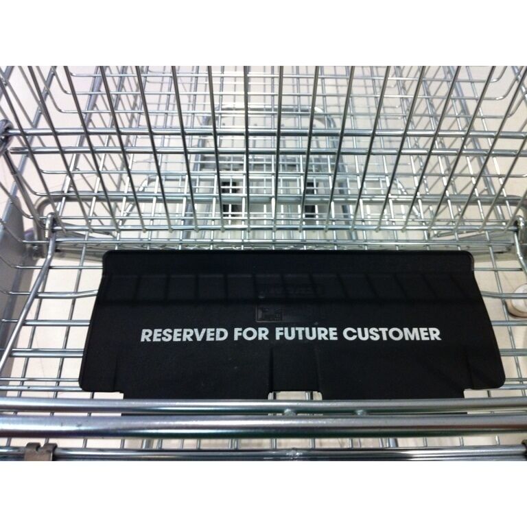 Toddler seat of a cute shopping cart