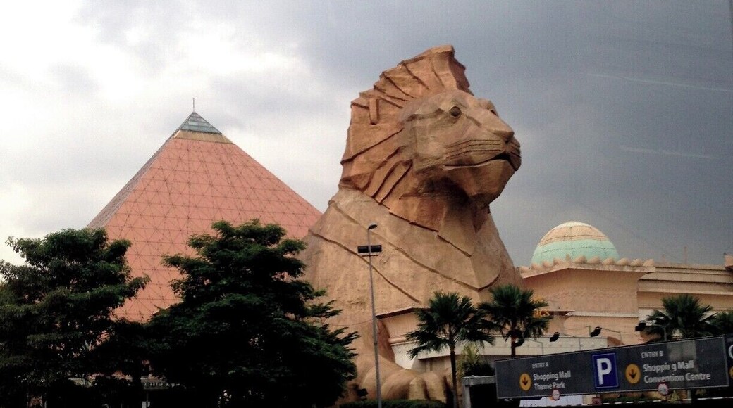 This is a shopping complex/mall that I use to go to all the time. The entrance is in the shape of a Lion--super awesome-and you can continue to shop further in as it extends into the pyramid section. A ton of stores, as per usual in any Malaysian mall.