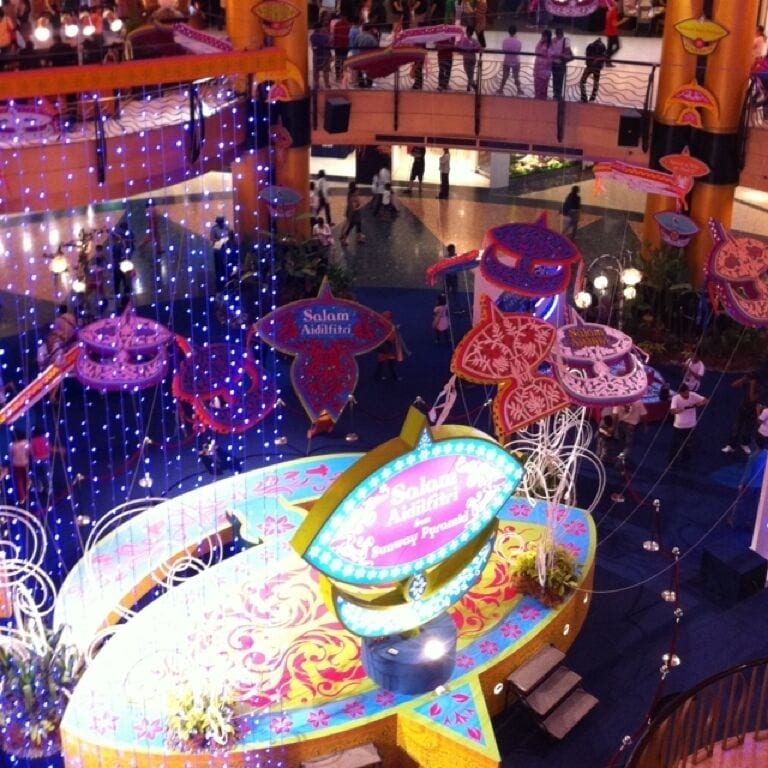 Hari Raya decoration in Sunway Lagoon
