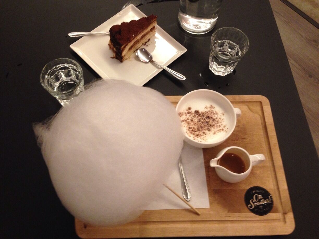 Try their signature coffee. It comes with cotton candy. Ask them to show you how it is done. 