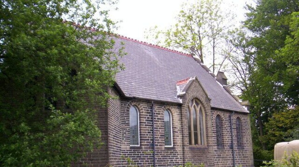 Irwell Vale Methodist Church Mid-Victorian Primitive Methodist Chapel, built with the village to serve the local mill, and heated for some time from the mill.