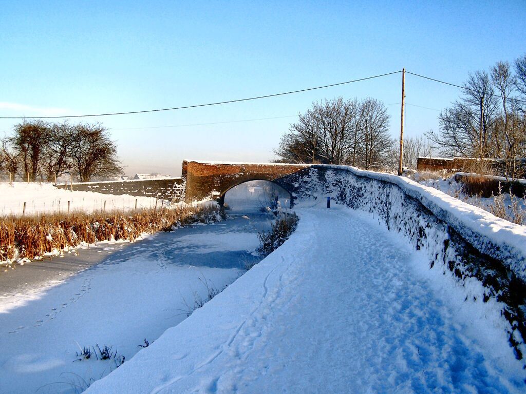 Bury & Bolton Canal (Withins Bridge) The bridge carries the farm track at the end of Withins Lane
