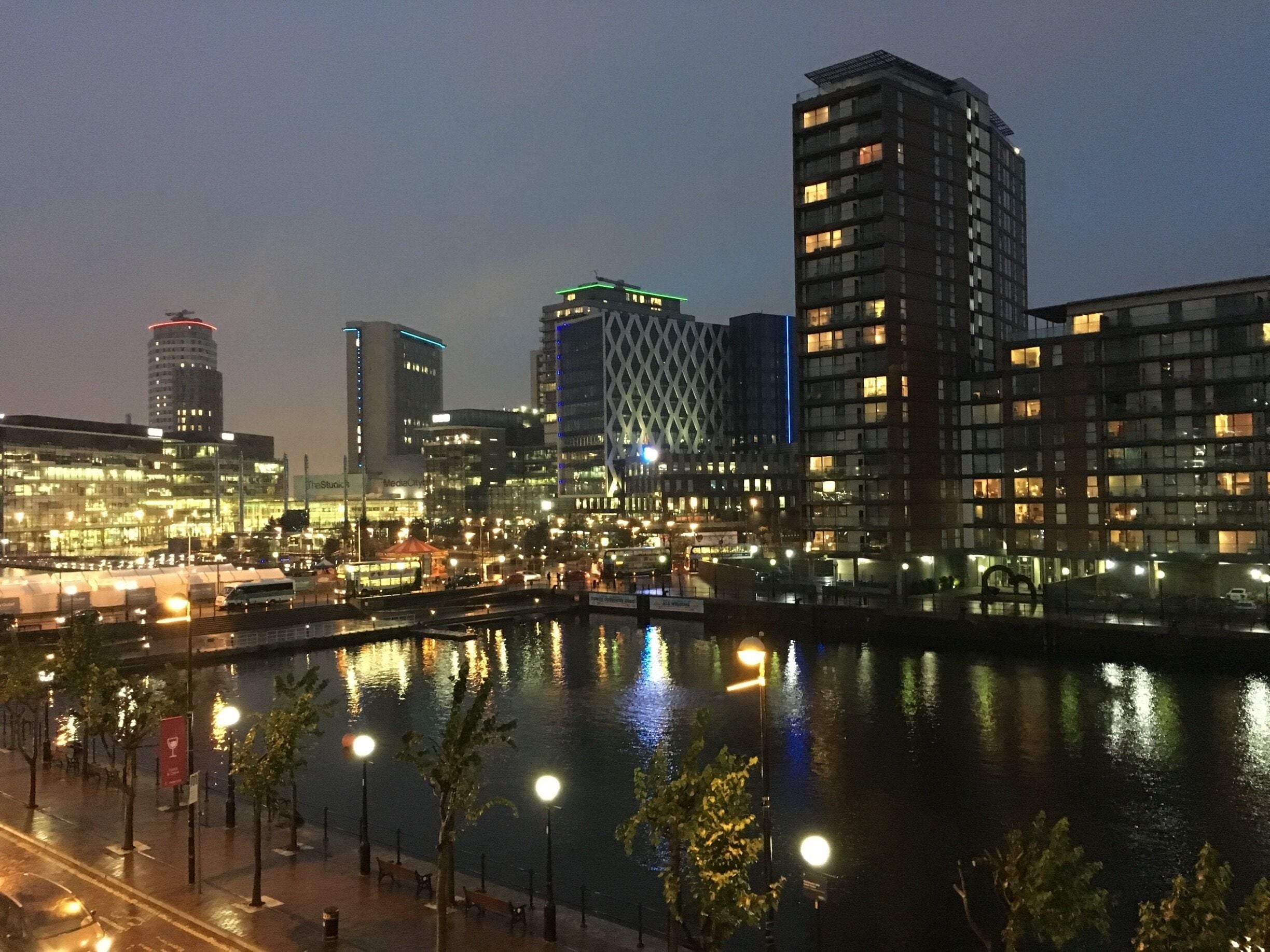 Manchester Ship Canal and Media City. 
