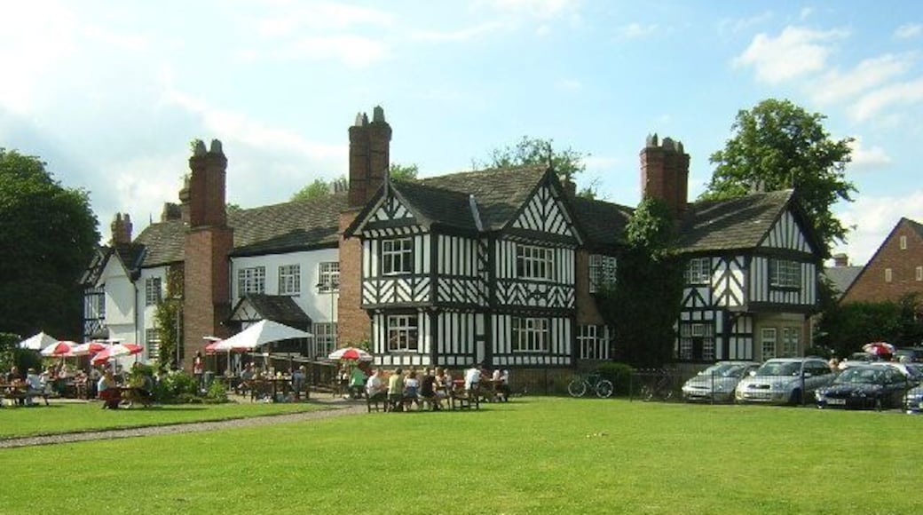 Worsley Old Hall in Worsley, Greater Manchester, England.