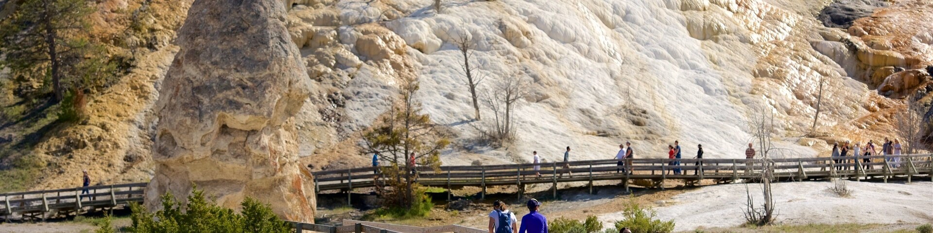 Águas termais de Mammoth que inclui uma fonte termal e cenas tranquilas