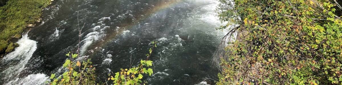Rainbow in the falls