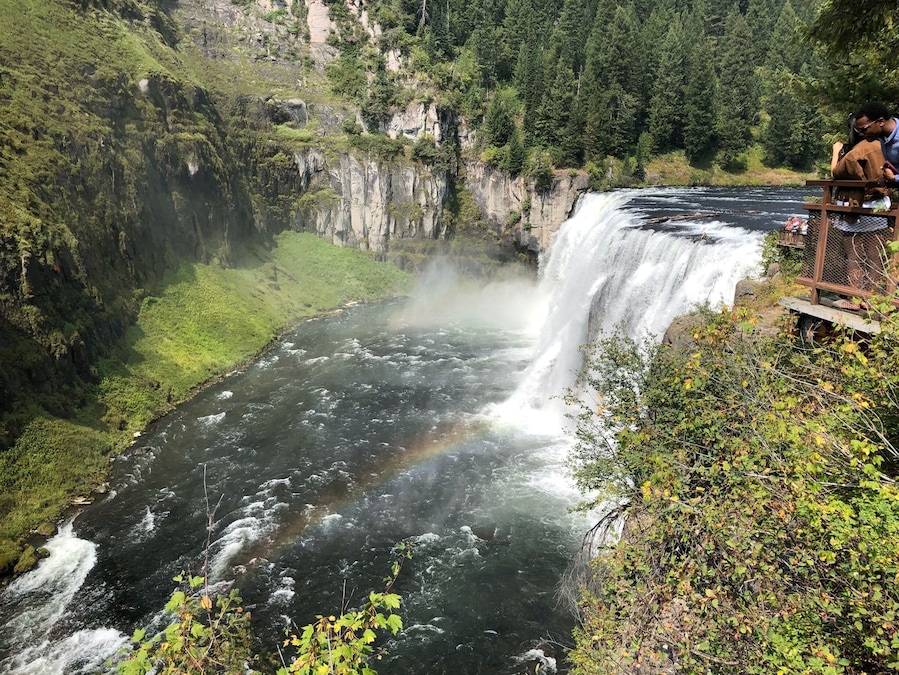 Rainbow in the falls