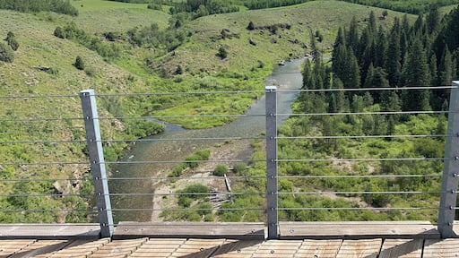 Really cool bridge on the Ashton-Tetonia Trail at Idaho State Park. Made for a great ride today.