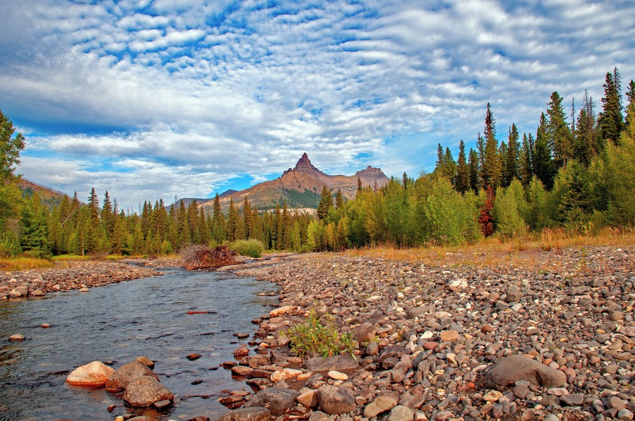The view along Soda Butte Creek toward the Beartooth is impressive.  Many photo opportunities along the Beartooth Highway (212).
#beartooth_highway
#nature
#adventure
#mountain
#mountain_and_river
#sky