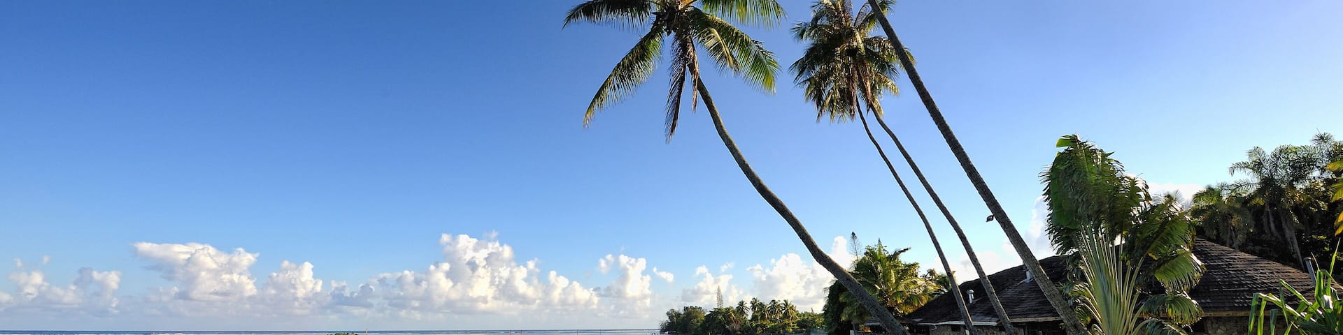 Black sand beach, Pirae, Tahiti island, French Polynesia