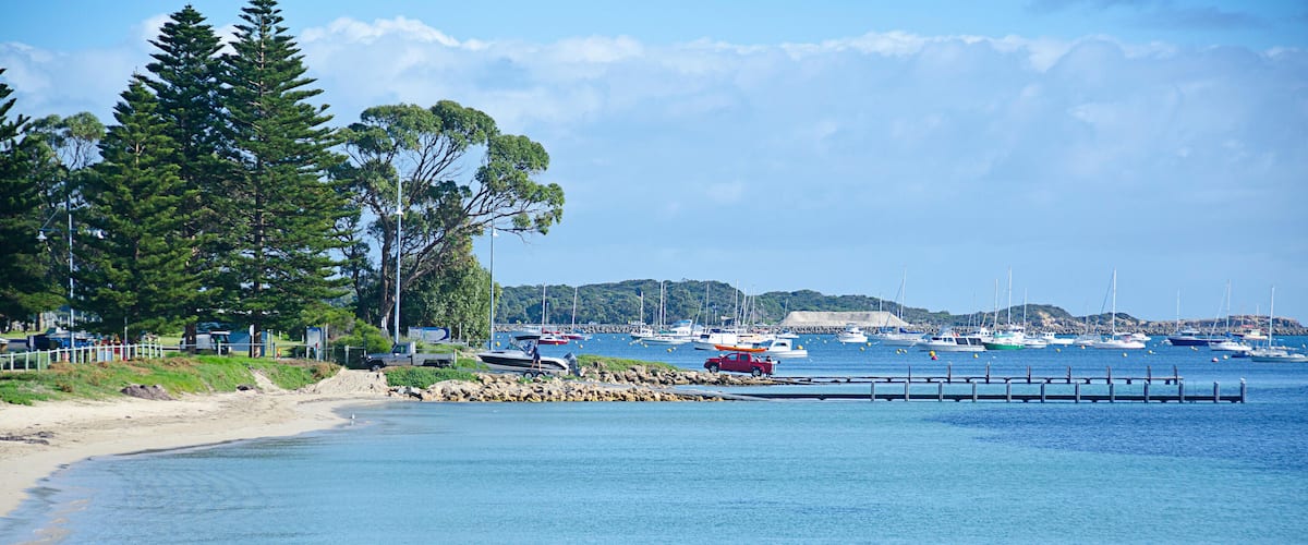KDC3TM Boat ramps and jetties at Rockingham foreshore Western Australia