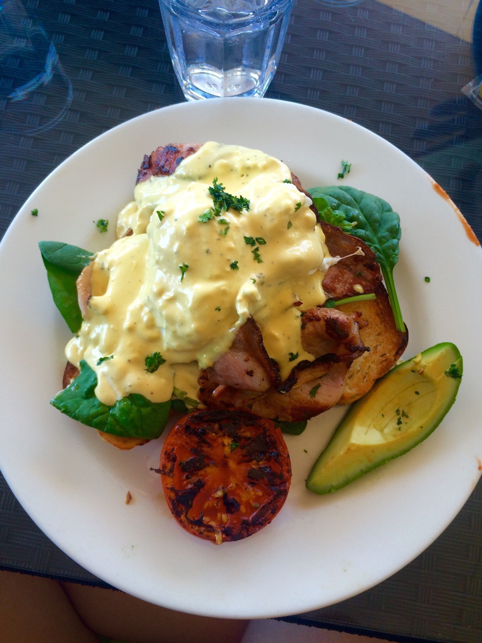 Bacon benedict 
$19 