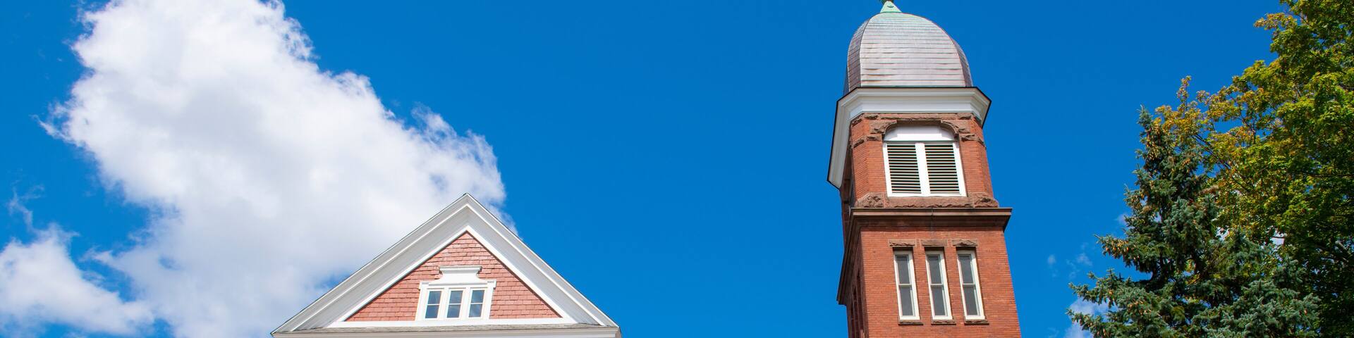 Central Falls city hall building at 580 Broad Street in historic city center of Central Falls, Rhode Island RI, USA.