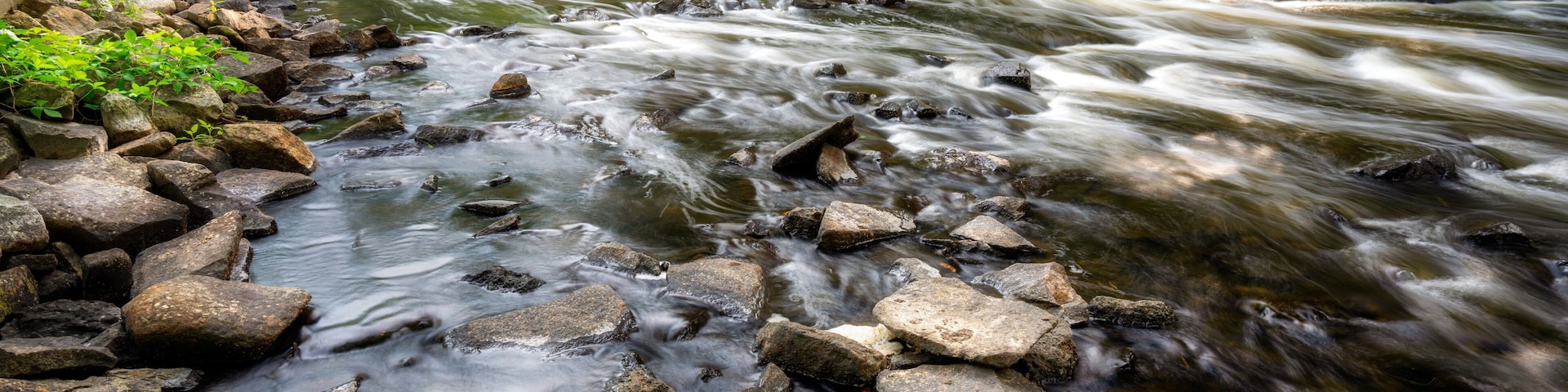 Hunts Mills Picnic and Recreation Area. It has a nice waterfall and trails for hiking. It also has a museum and the remnants of what was a turn of the century amusement park. Nice place for a walk.