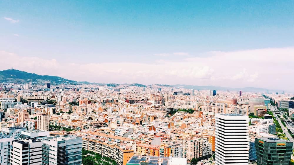 One of my best memories from our last day in Barcelona was swimming on the rooftop with this amazing view.